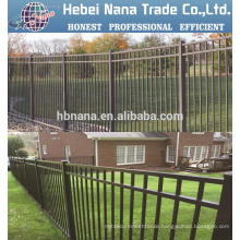 Galvanized PVC Coated Ornamental Spear &Flat Top Security Steel Tubular Fence in Garden,Home,Factory, School ,Villa